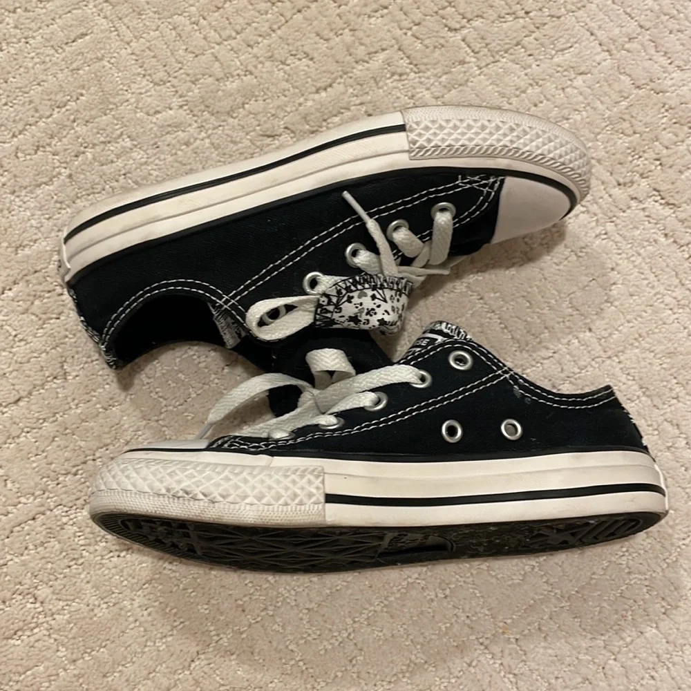 COPY - Converse Kids Chuck Taylor All Star Double Tongue Ox Big Girl's Shoes sz…